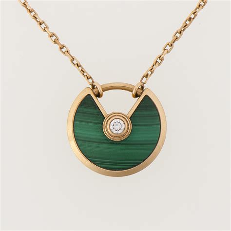 cartier malachite necklace